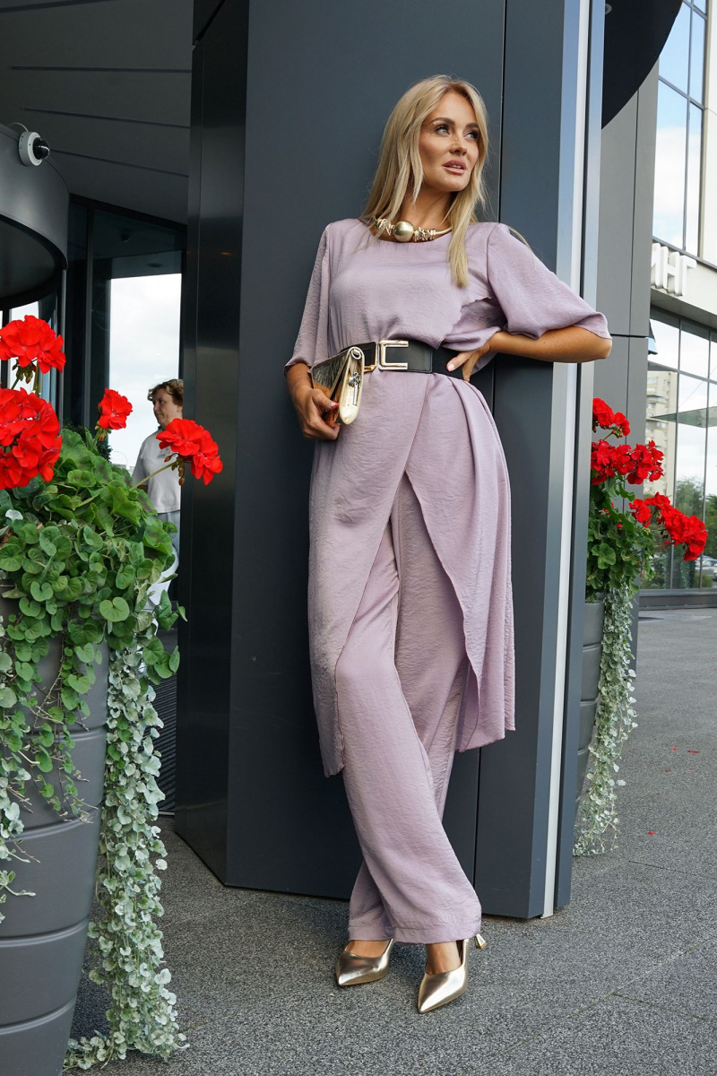 Брючный комплект Alani Collection 2430 лаванда