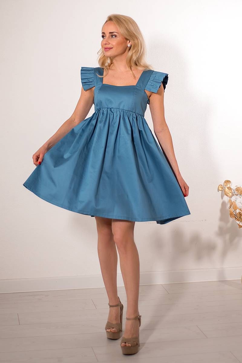 Платья Avila 0854 темно-голубой