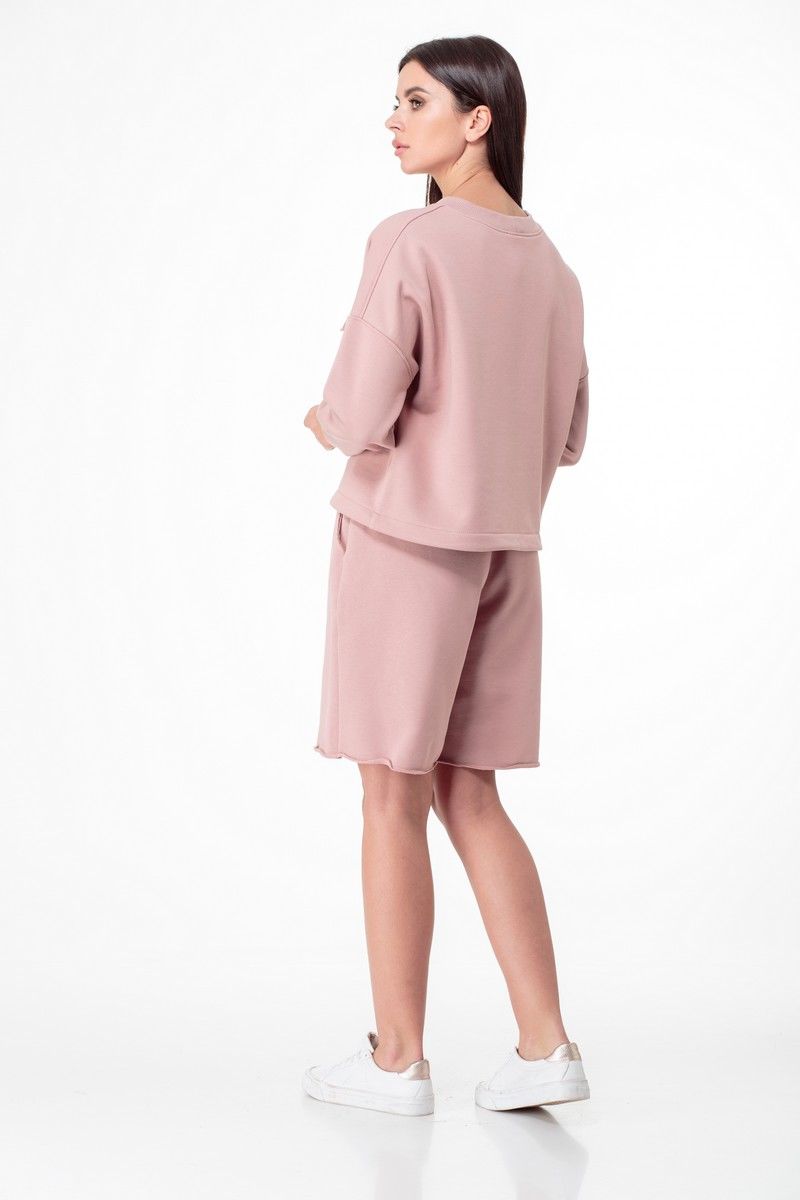 Женский комплект с шортами Anelli 1012 розовый