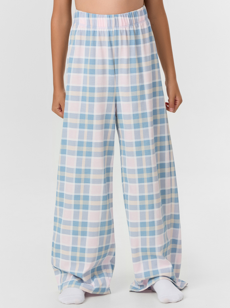 Пижамы Mark Formelle 587001/25-35768ПП-0 клетка_голубой_розовый