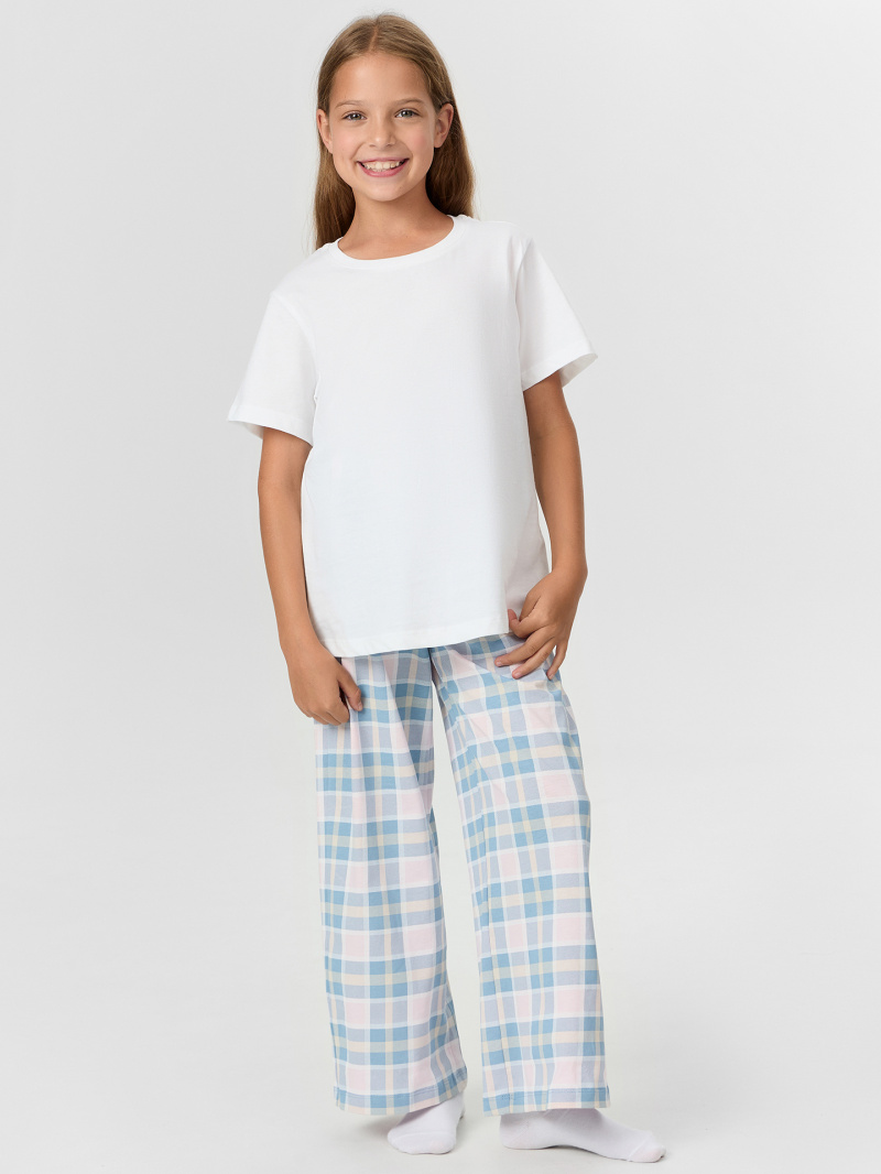 Пижамы Mark Formelle 587001/25-35768ПП-0 клетка_голубой_розовый