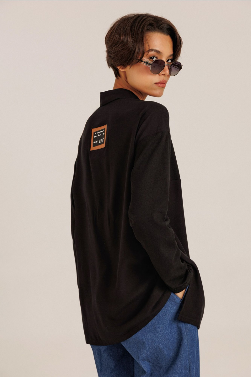 Блузы DiLiaFashion 0773 черный