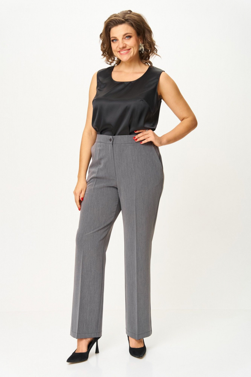Брючный костюм ANASTASIA MAK 1259 серый