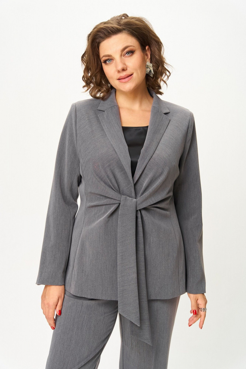 Брючный костюм ANASTASIA MAK 1259 серый