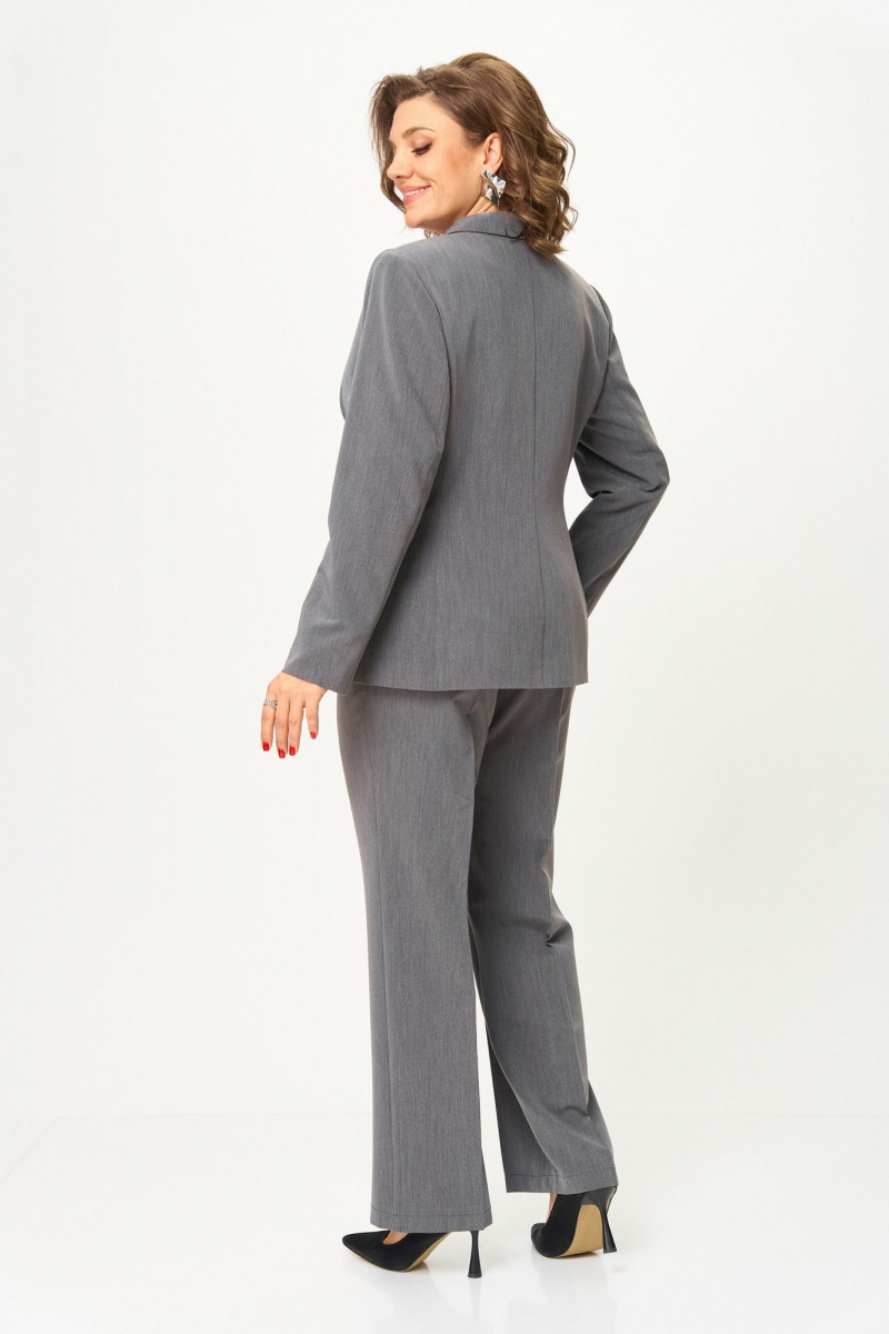 Брючный костюм ANASTASIA MAK 1259 серый