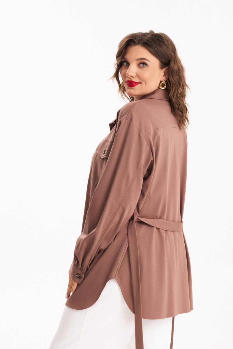 Рубашки Almirastyle 347 коричневый