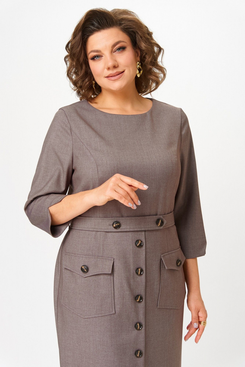 Платья Moda Versal П2559 коричневый