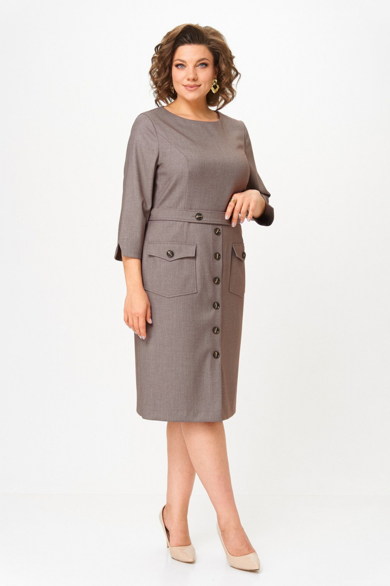 Платья Moda Versal П2559 коричневый