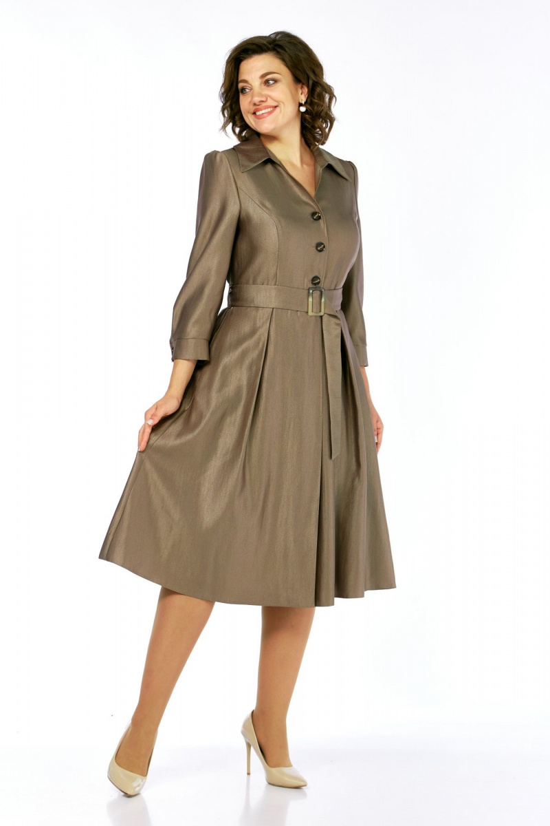 Платья Moda Versal П2564 коричневый