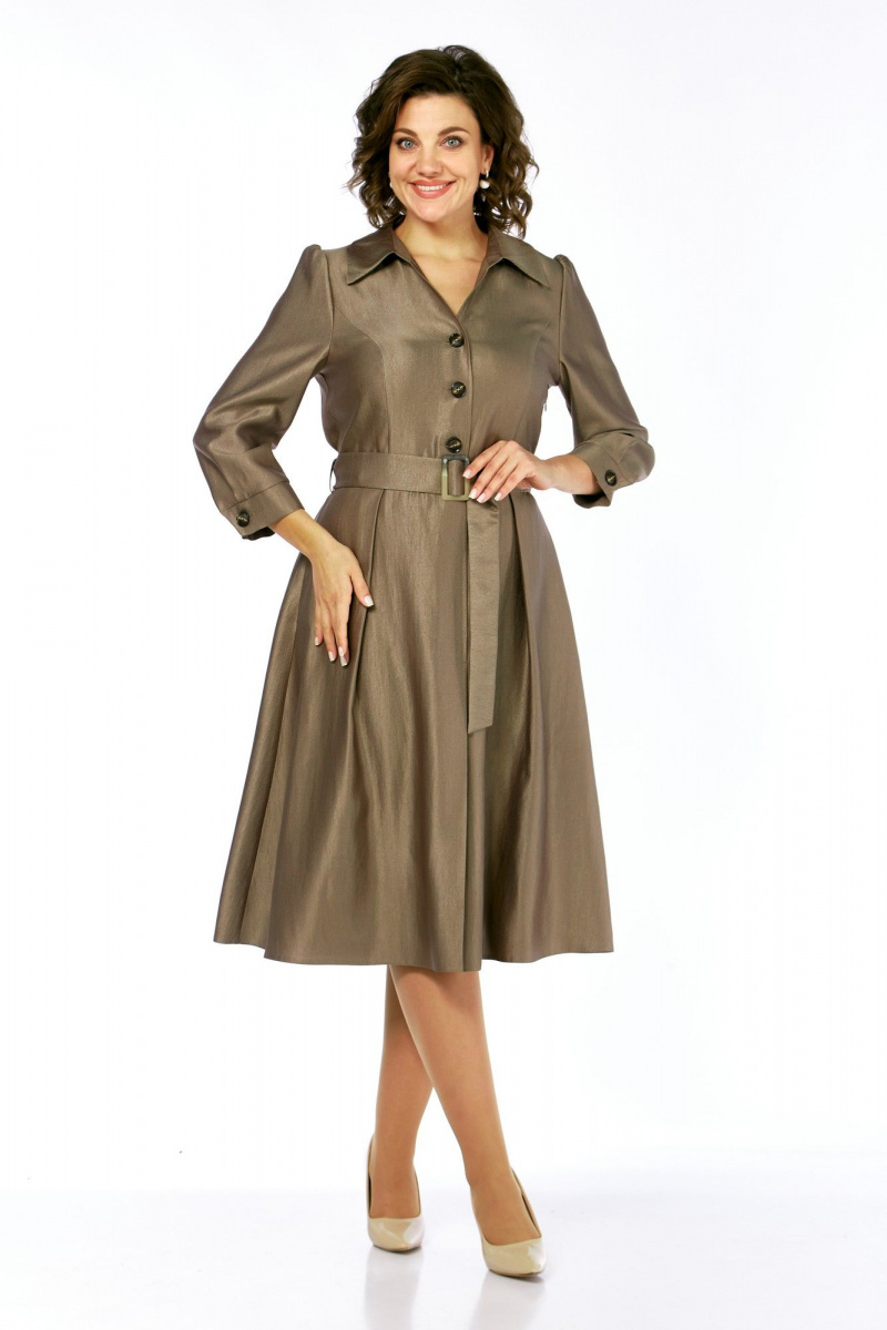 Платья Moda Versal П2564 коричневый