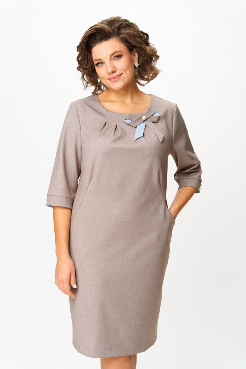 Платья Moda Versal П2570 ореховый
