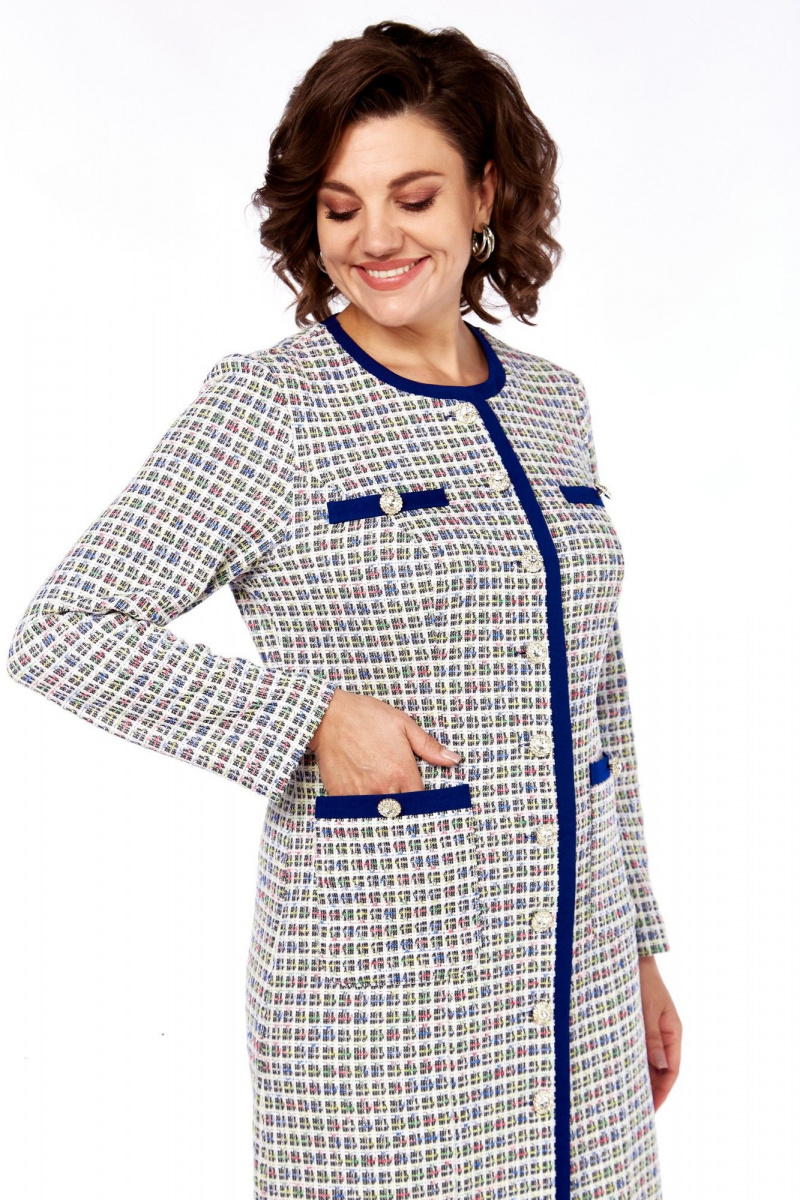 Платья Moda Versal П2572 молочно-синий