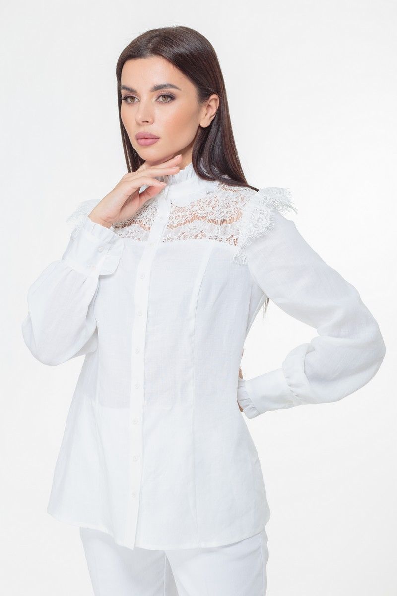 Блузы Anelli 1004 белый