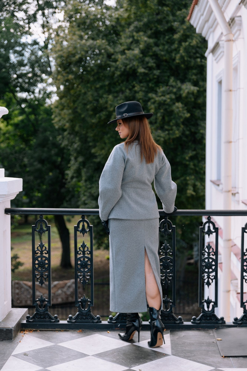 Юбочный комплект Marshop М207 серый