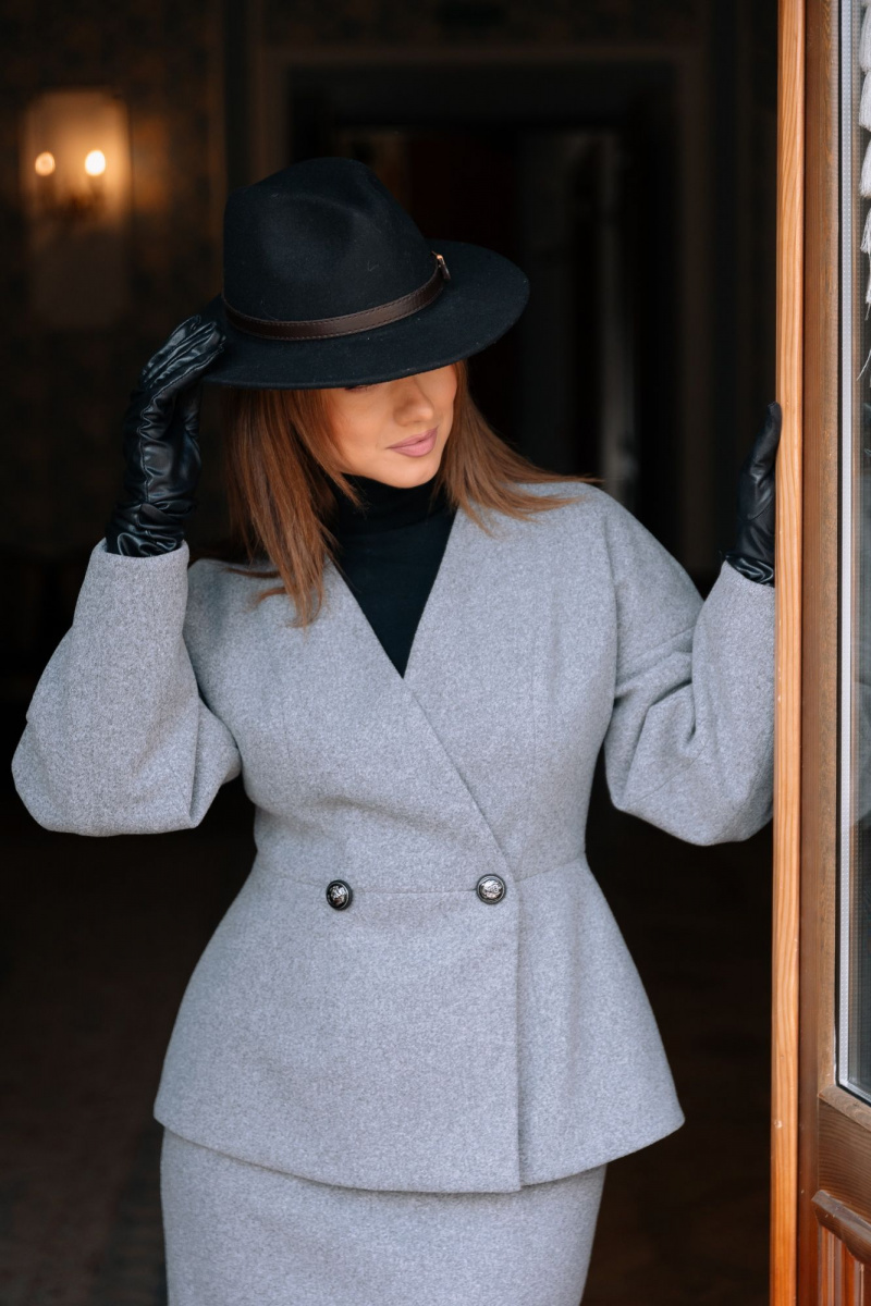 Юбочный комплект Marshop М207 серый