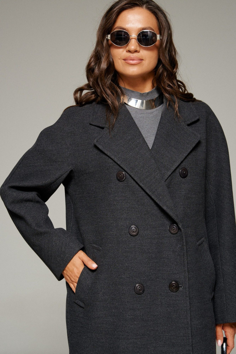 Женское пальто Beautiful&Free 7031 графит