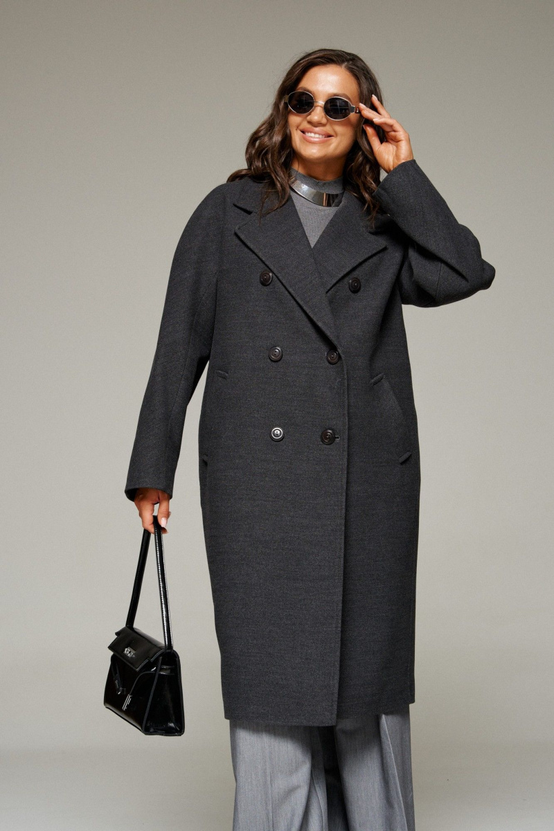 Женское пальто Beautiful&Free 7031 графит