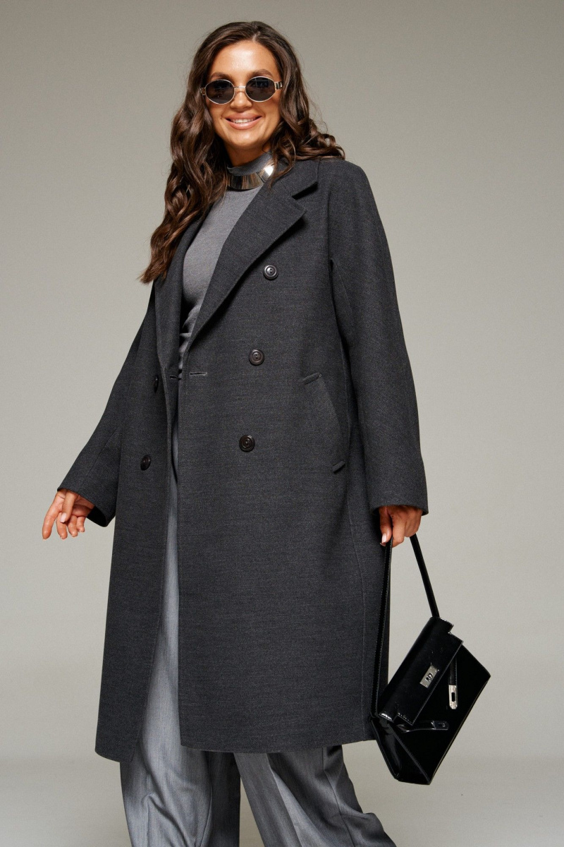 Женское пальто Beautiful&Free 7031 графит