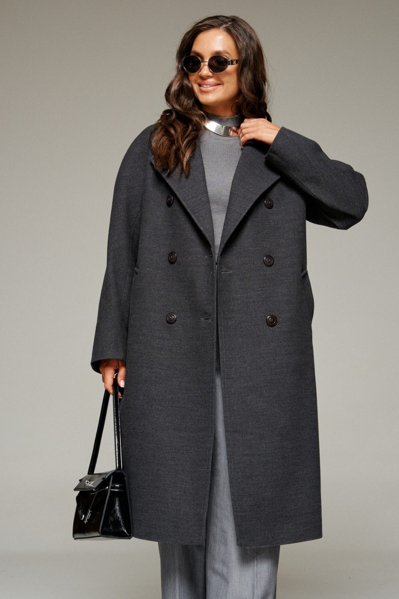 Женское пальто Beautiful&Free 7031 графит