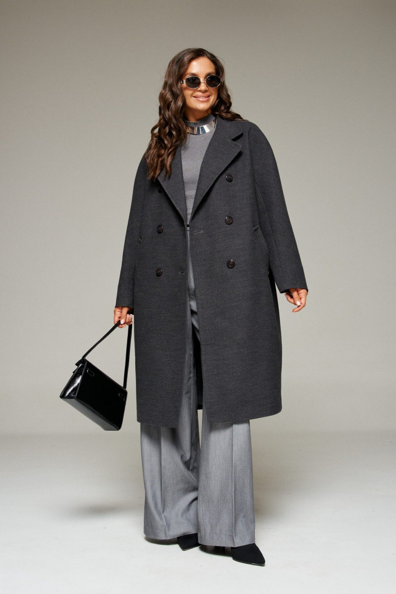 Женское пальто Beautiful&Free 7031 графит