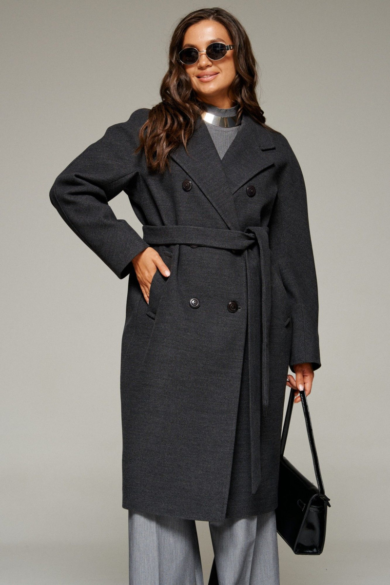 Женское пальто Beautiful&Free 7031 графит