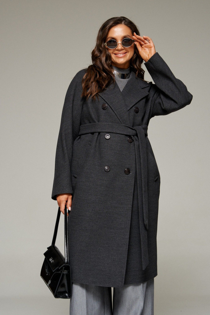 Женское пальто Beautiful&Free 7031 графит