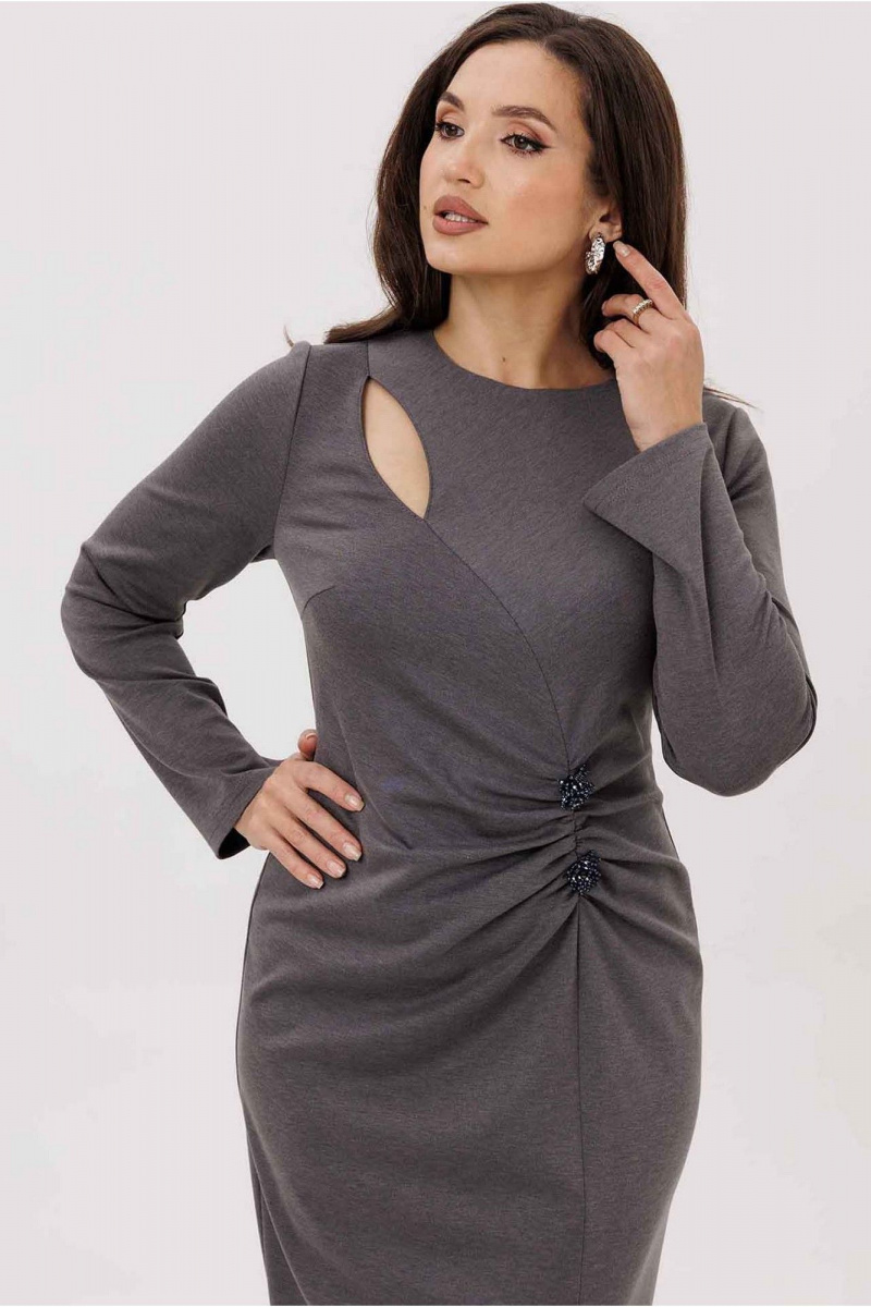 Платья Mislana 1231 серый