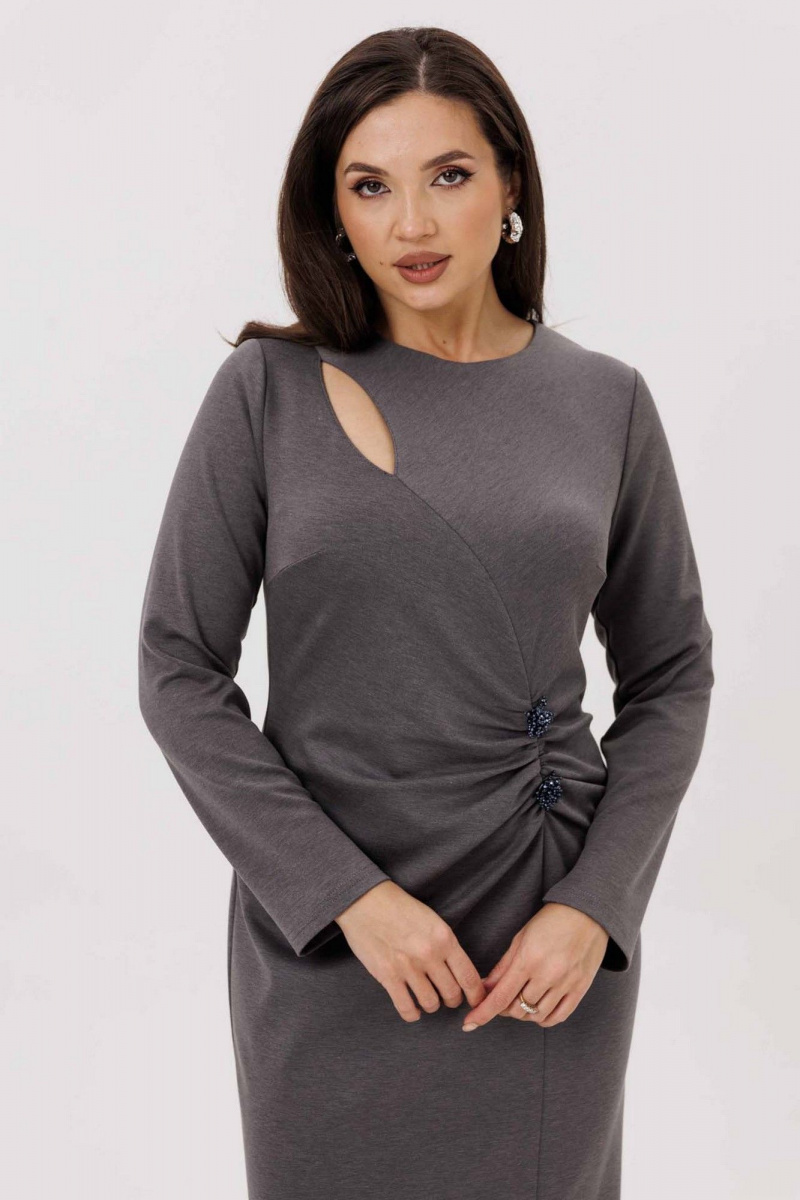 Платья Mislana 1231 серый