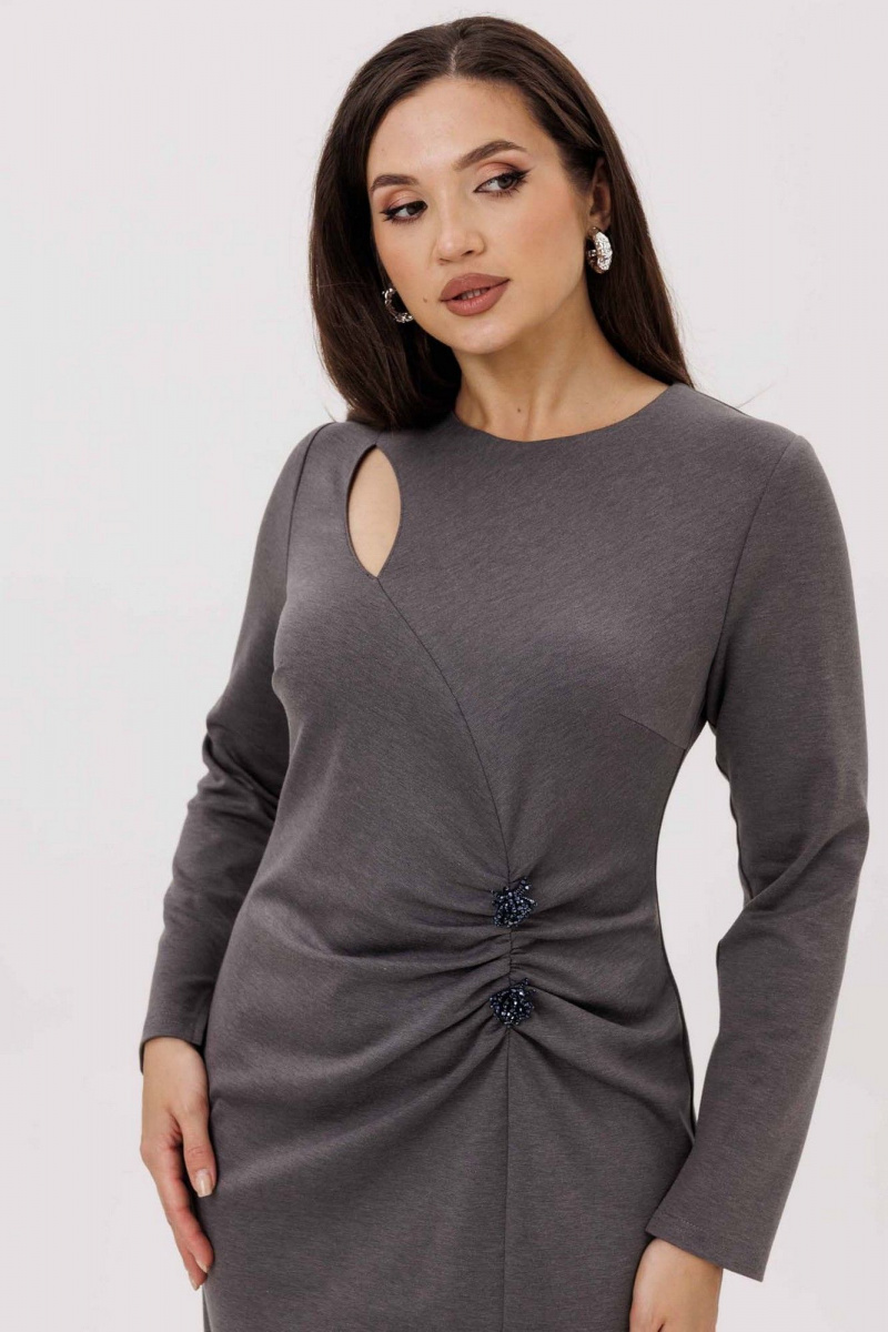 Платья Mislana 1231 серый