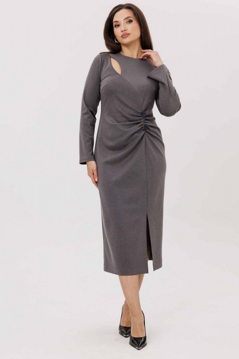 Платья Mislana 1231 серый