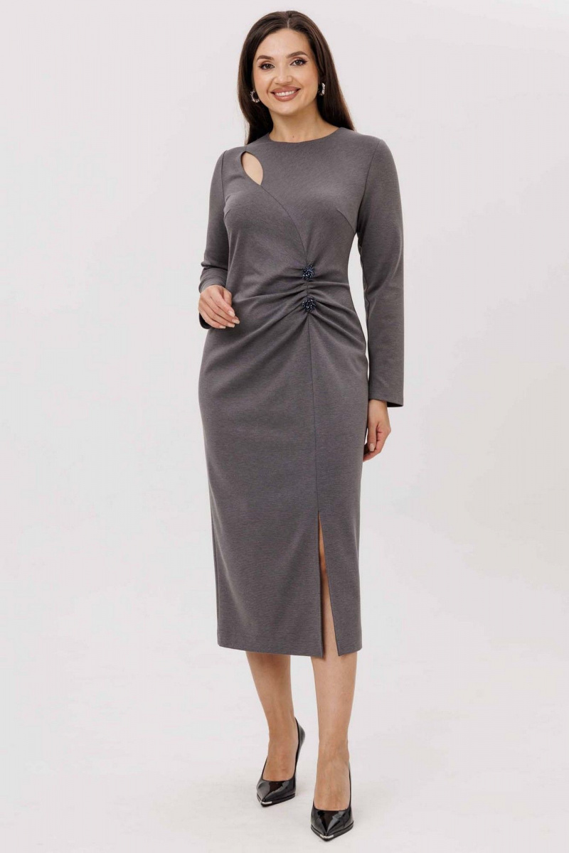 Платья Mislana 1231 серый