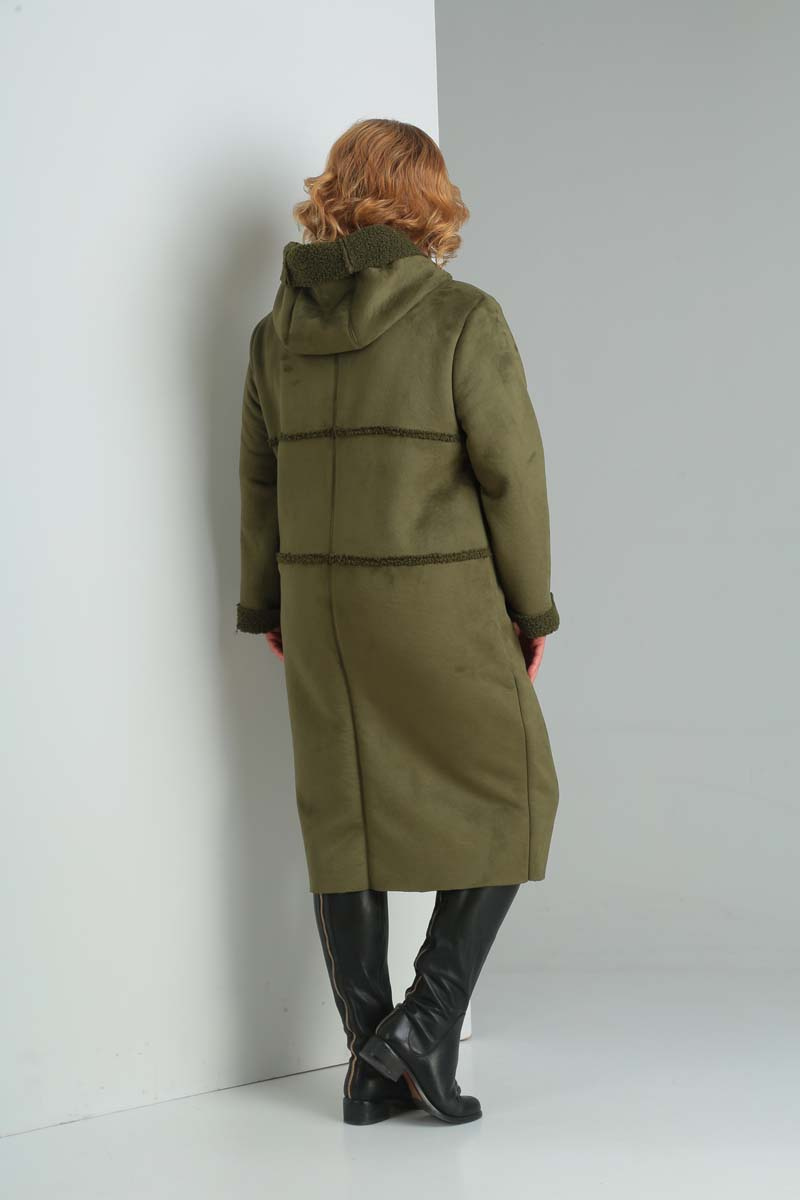 Женское пальто Диомант 1359 зеленый