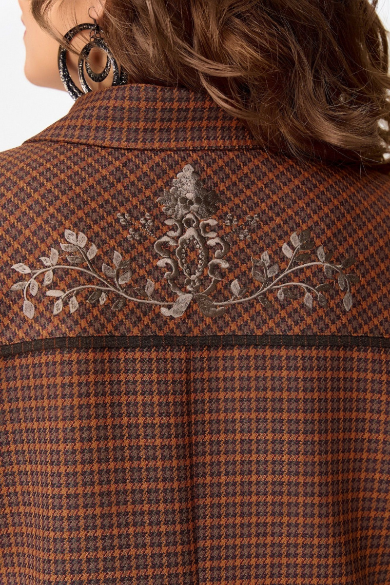 Брючный костюм Fita 3131 терракот+коричневый