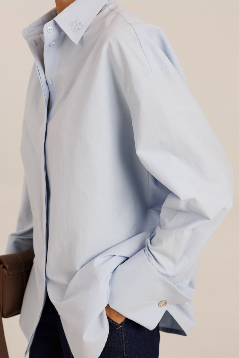 Блузы DiLiaFashion 6.003_2 голубой