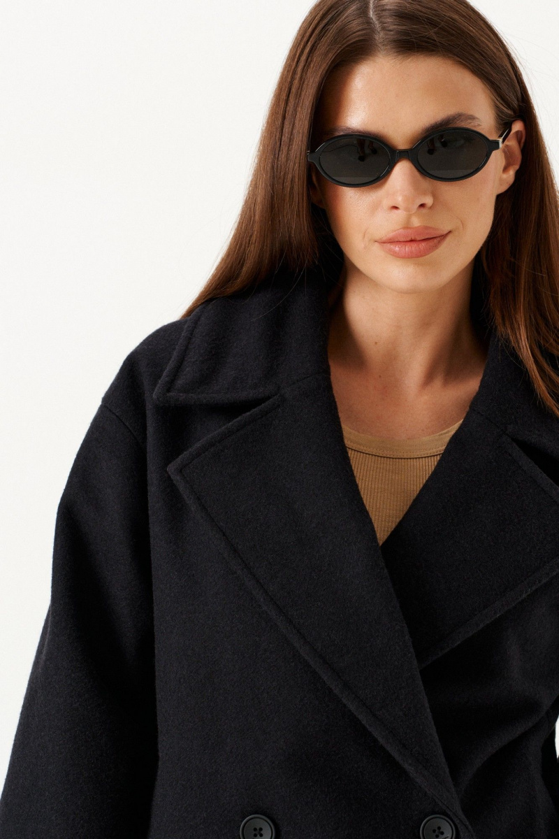 Женское пальто ELLETTO LIFE 3891 черный