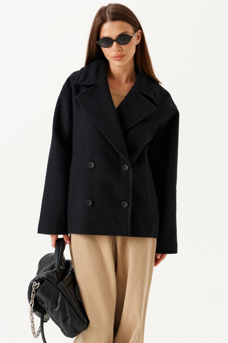 Женское пальто ELLETTO LIFE 3891 черный