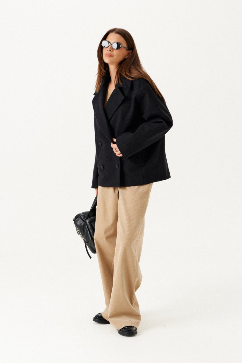 Женское пальто ELLETTO LIFE 3891 черный