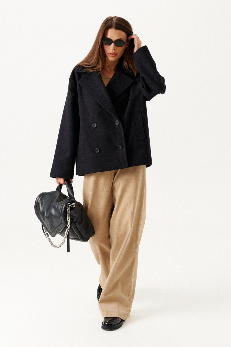 Женское пальто ELLETTO LIFE 3891 черный