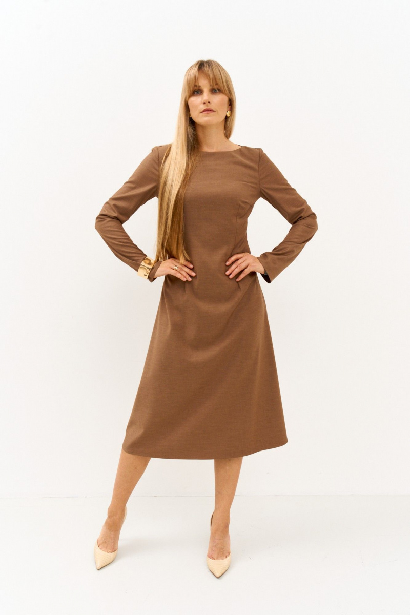 Платья FAMA 24113-2 коричневый
