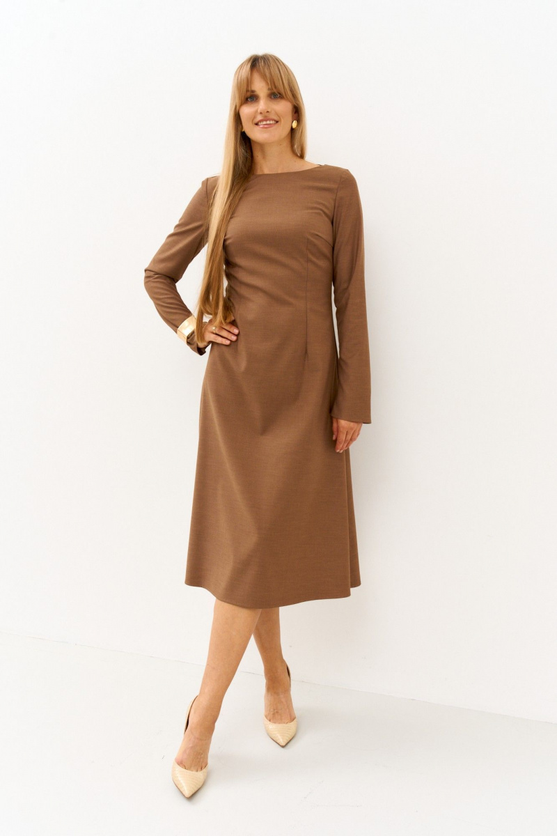 Платья FAMA 24113-2 коричневый