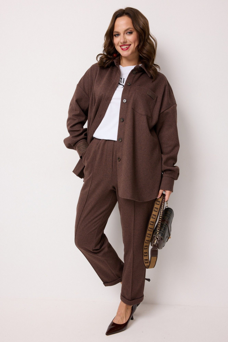 Брючный комплект Твой имидж 2244 шоколад