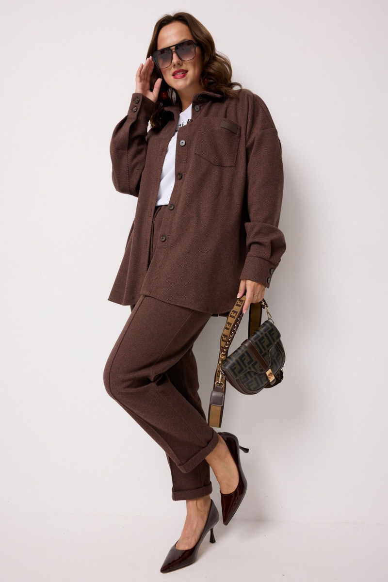 Брючный комплект Твой имидж 2244 шоколад
