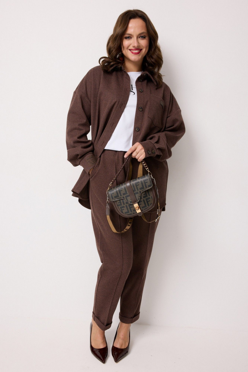 Брючный комплект Твой имидж 2244 шоколад
