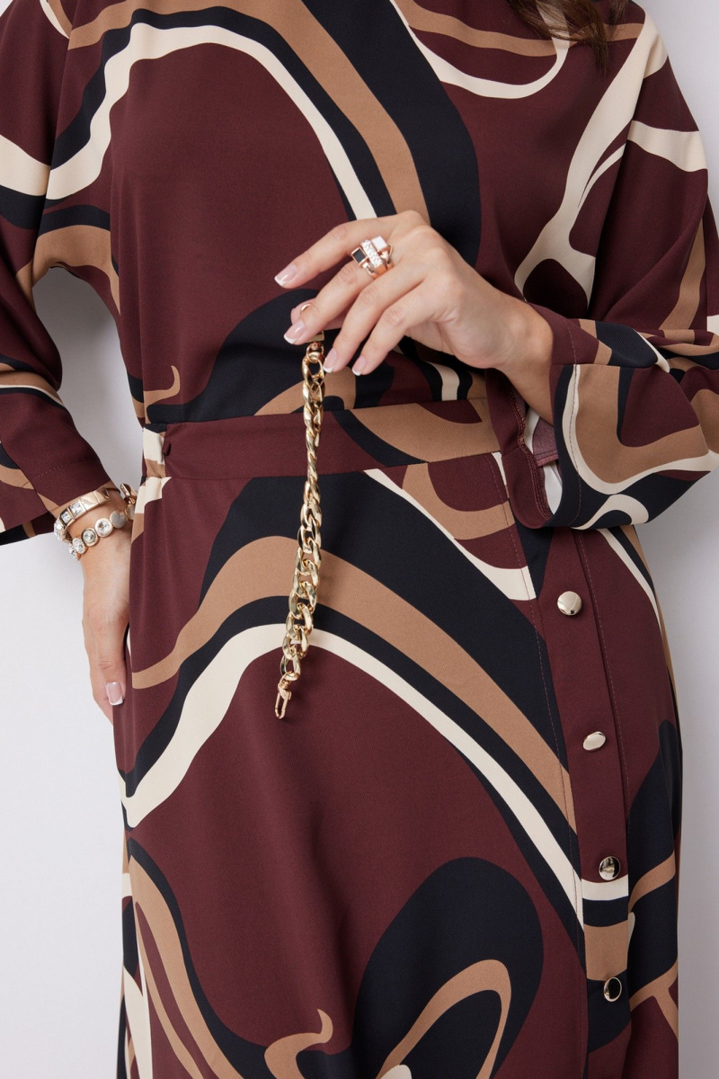 Платья Твой имидж 2256 шоколад_принт