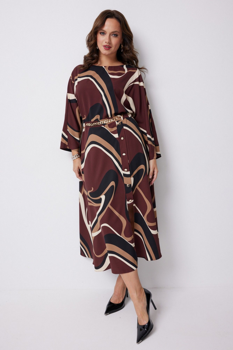 Платья Твой имидж 2256 шоколад_принт