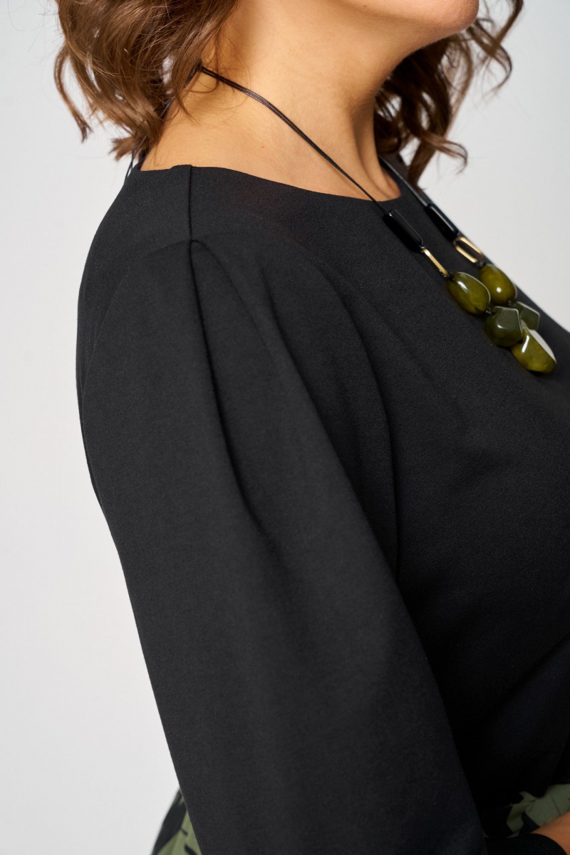 Платья EVA GRANT 7216С принт_олива