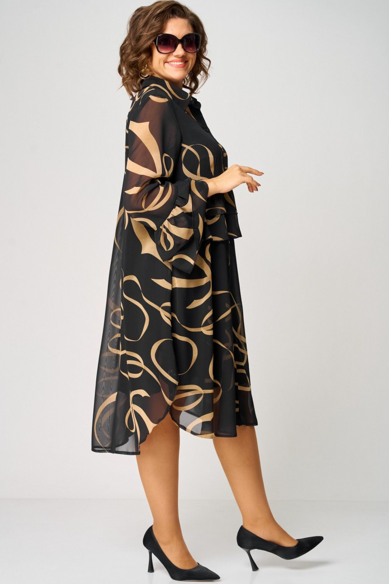 Платья EVA GRANT 7122 принт_ленты