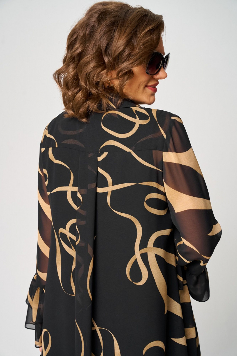 Платья EVA GRANT 7122 принт_ленты