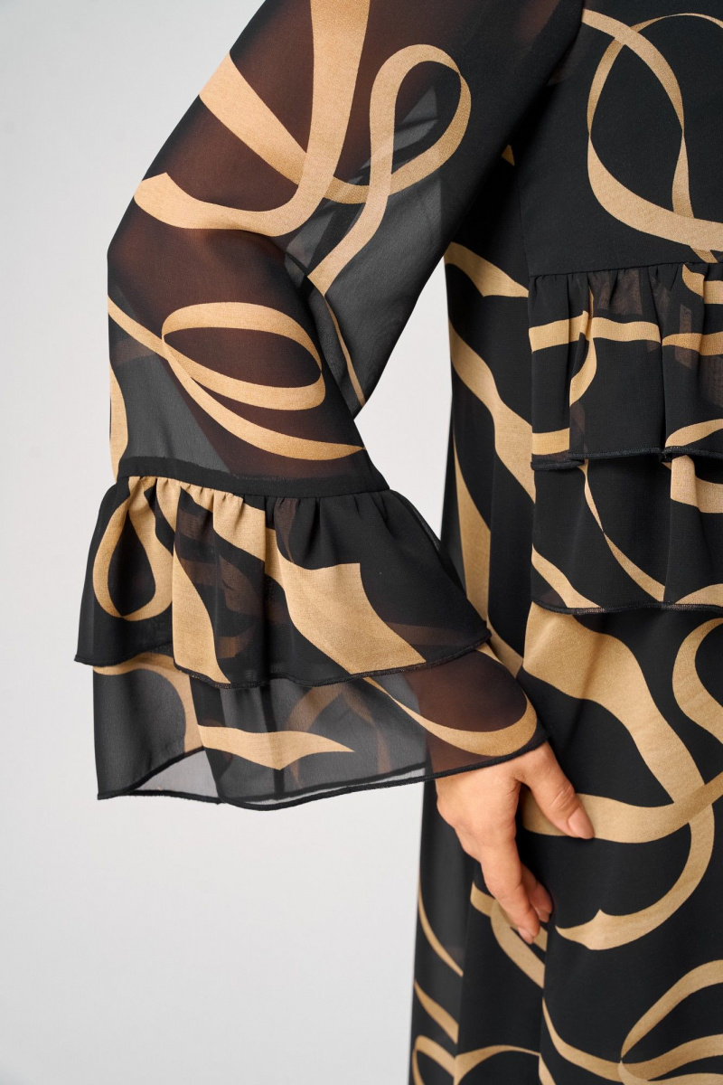 Платья EVA GRANT 7122 принт_ленты