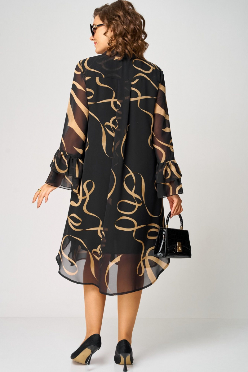 Платья EVA GRANT 7122 принт_ленты